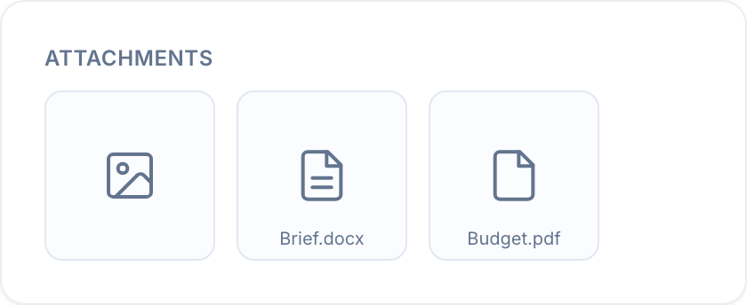 Files attached to a record in a File custom field