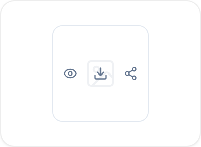 Preview and download controls for an attached file