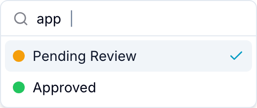 Search results in a Single Select field
