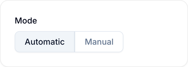 Automatic and Manual bar chart modes